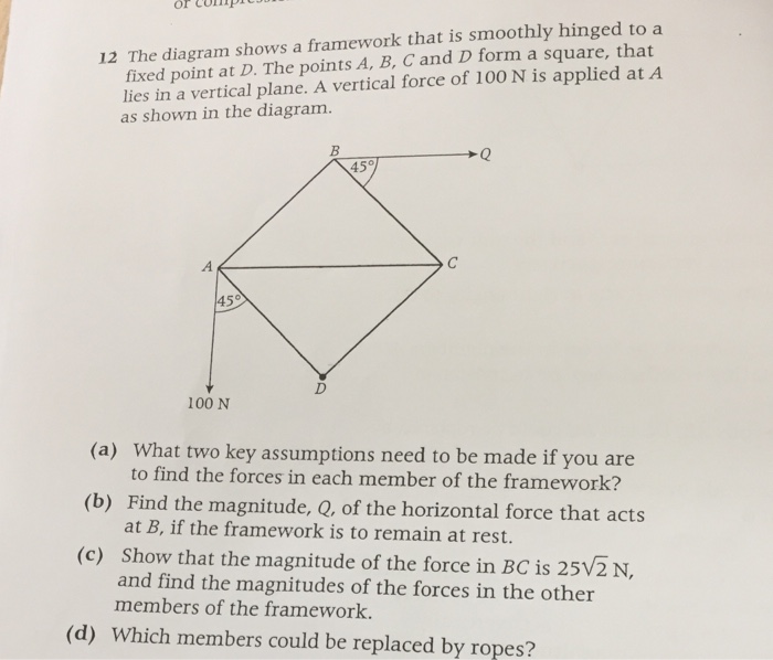 Solved compl or Con P 12 The diagram shows a framework that | Chegg.com