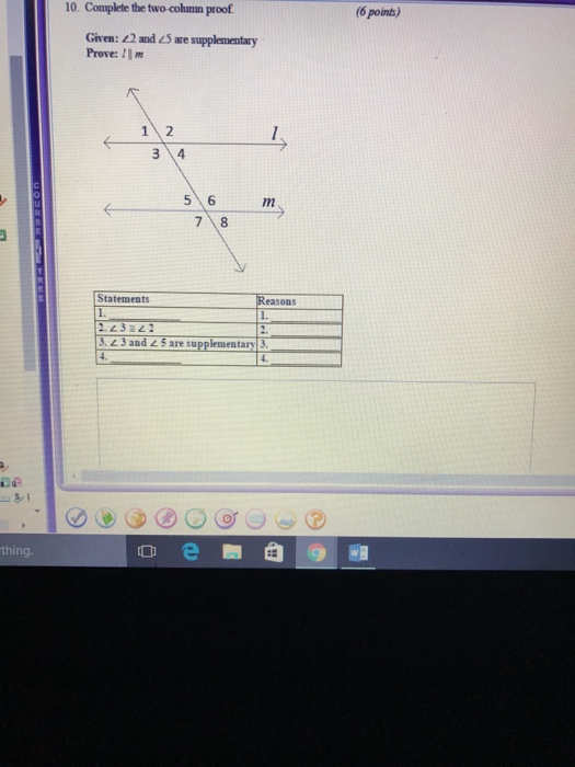 Solved Complete the two-column proof. | Chegg.com