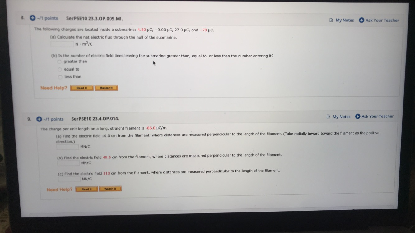 Solved 8. -/1 Points SerPSE10 23.3.OP.009.MI. My Notes Ask | Chegg.com