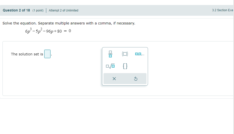 Solved Solve the equation. Separate multiple answers with a | Chegg.com