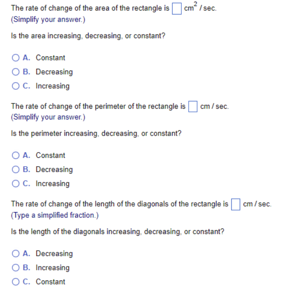 Solved The length ℓ of a rectangle is decreasing at a rate | Chegg.com