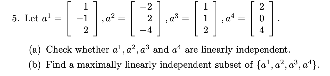 Solved 5. Let | Chegg.com