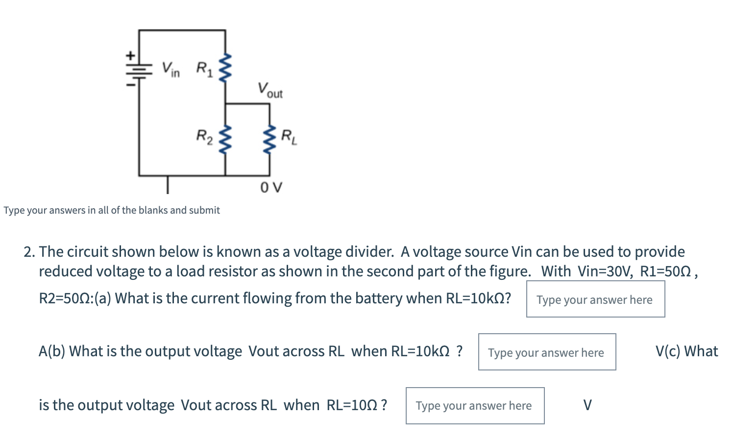 Solved The circuit shown below is known as a voltage | Chegg.com