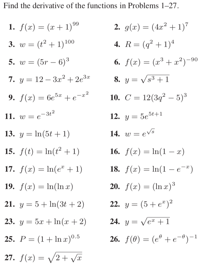 solved-find-the-derivative-of-the-functions-in-problems-chegg