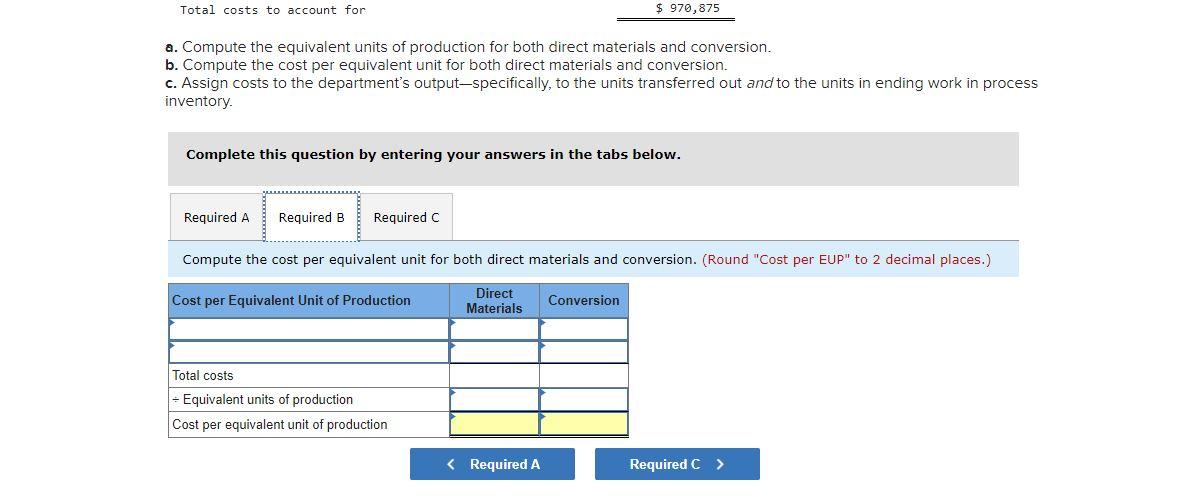 Solved Exercise 16 12 Algo Weighted Average Cost Per 0409