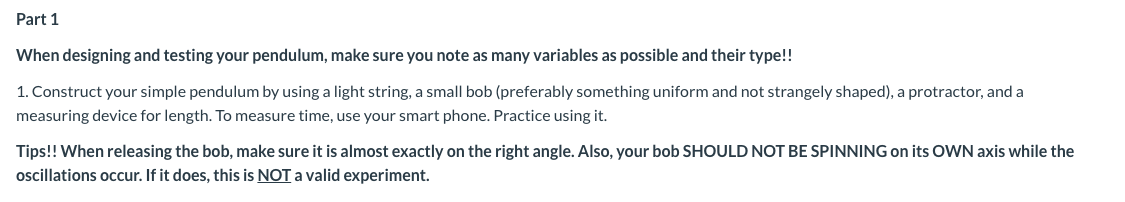 Solved This is a lab I have to do for physics, and what can | Chegg.com