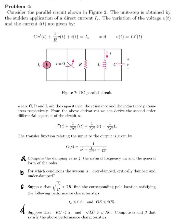 Solved Problem 4: Consider The Parallel Circuit Shown In | Chegg.com