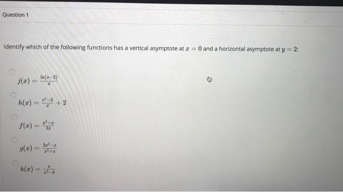 Solved Question1 identify which of the following functions | Chegg.com