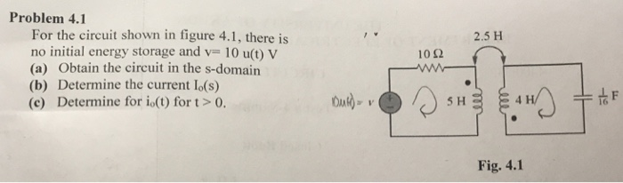 Problem 4.1 For the circuit shown in figure 4.1, | Chegg.com