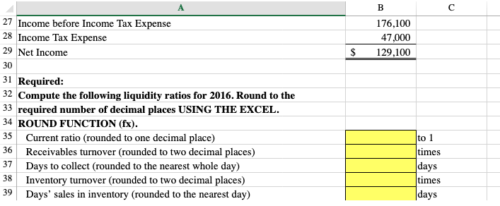 Solved 1. Use ratios to analyze a company's liquidity and | Chegg.com