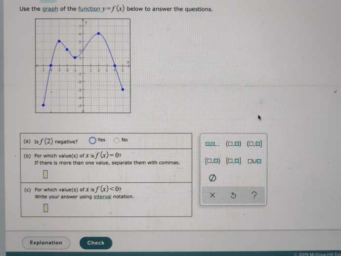 Solved Use the graph of the function y=f(x) below to answer | Chegg.com