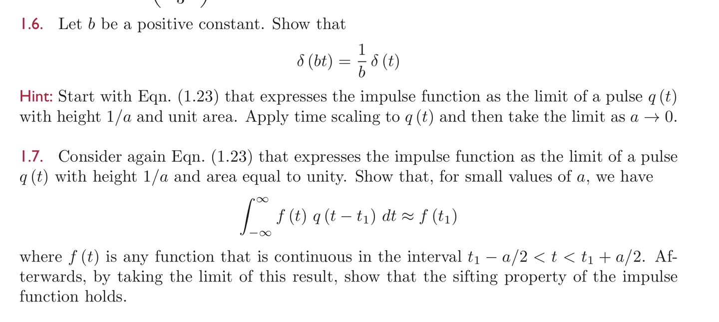 1 6 Let B Be A Positive Constant Show That 8 T Chegg Com