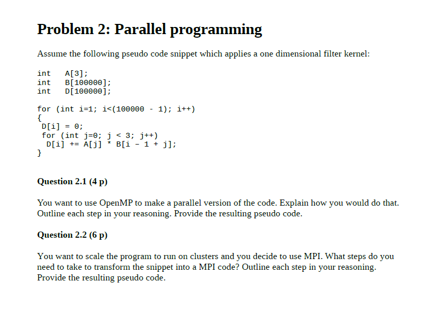 Solved Distributed and Parallel Systems This is all the | Chegg.com
