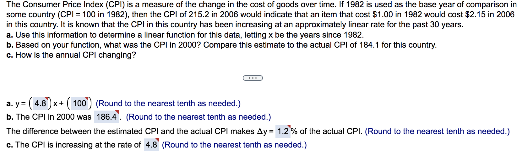 Solved The Consumer Price Index (CPI) Is A Measure Of The | Chegg.com