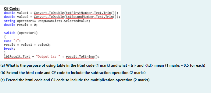 Solved Answer questions (a), (b) and (c) below: Given a | Chegg.com