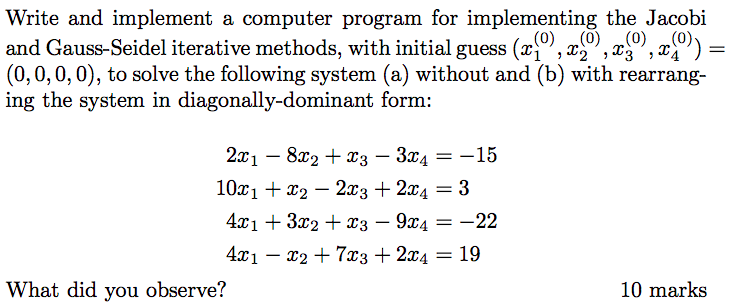 Solved Write and implement a computer program for | Chegg.com