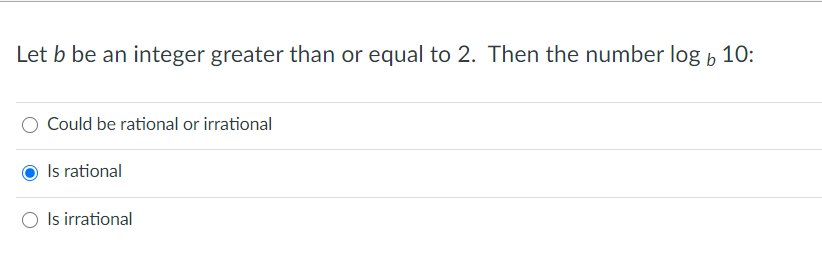 Solved Let B Be An Integer Greater Than Or Equal To 2. Then | Chegg.com