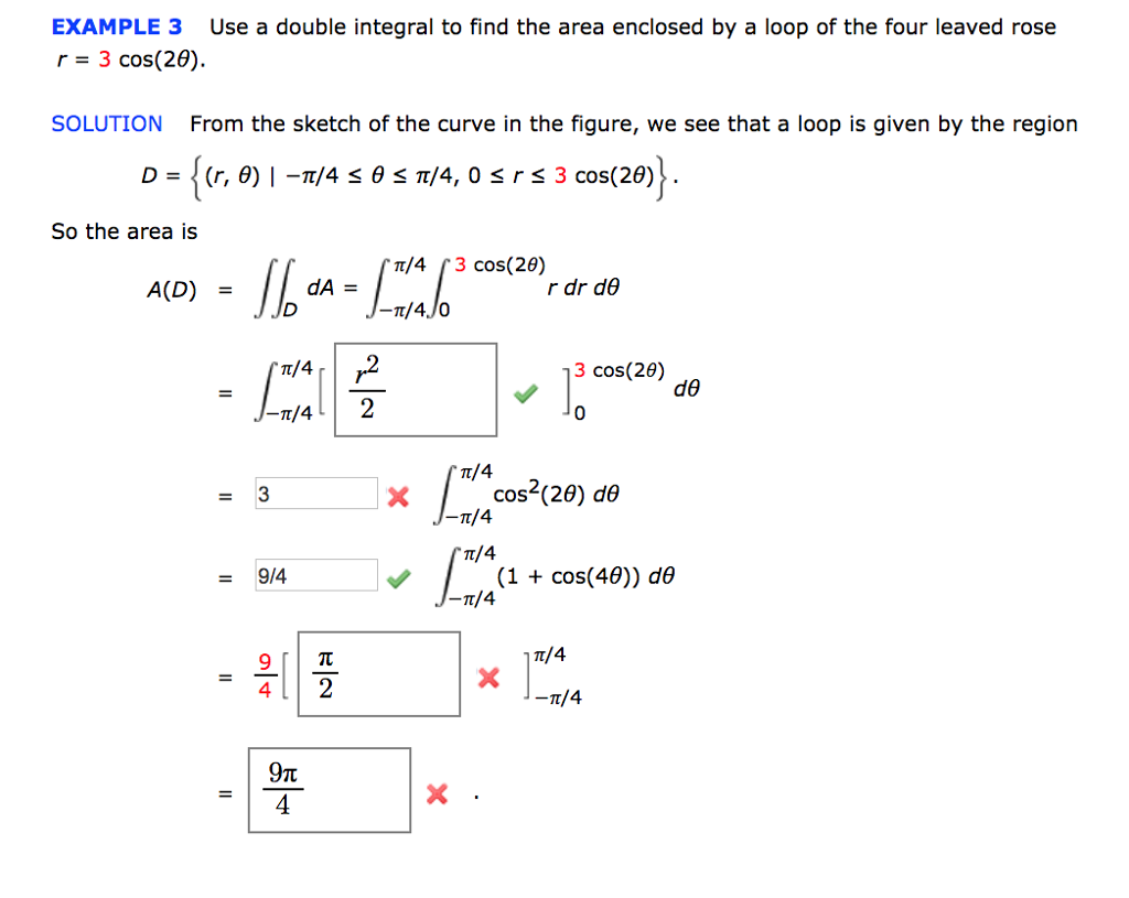 Solved Example 3 Use A Double Integral To Find The Area