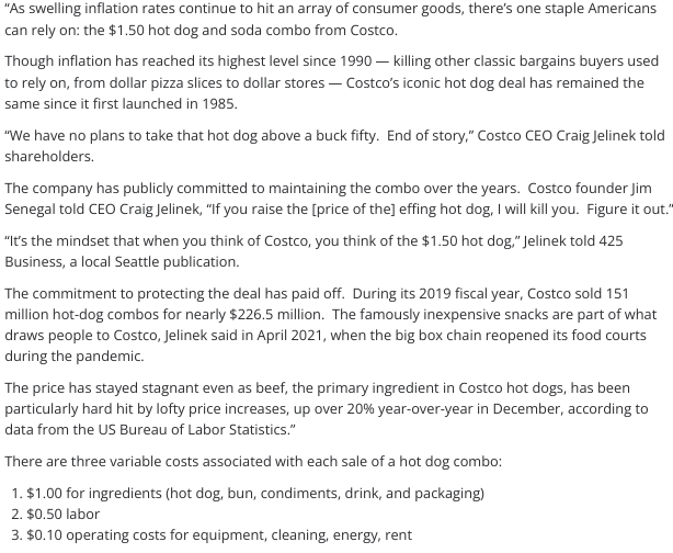 Inflation hits Costco food court with price increases on 2 items