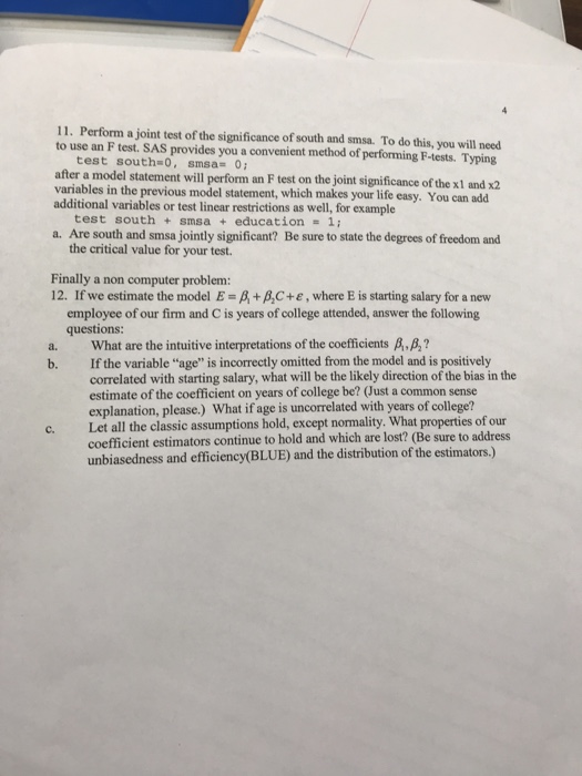 Applied Econometrics Fall 2018 Johnson Homework 4 Chegg Applied Econometrics Fall 2018 Johnson Homework 4 Chegg