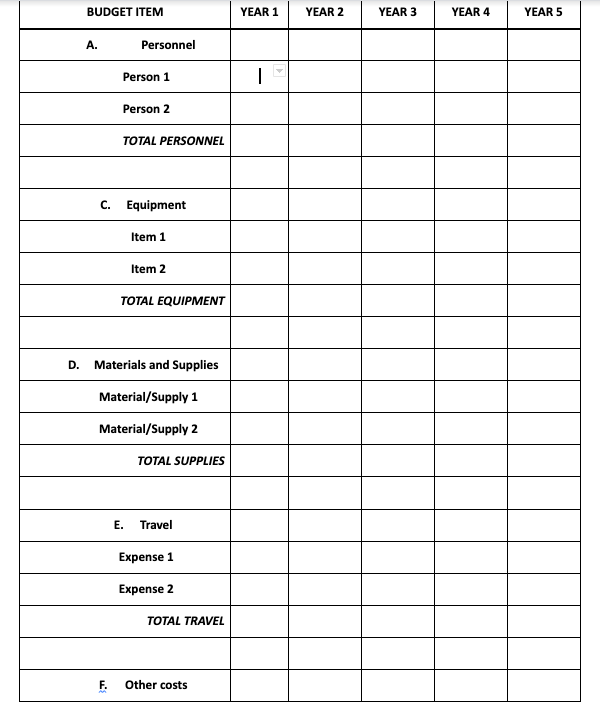 Solved Need help creating a budget plan. I am writing a | Chegg.com