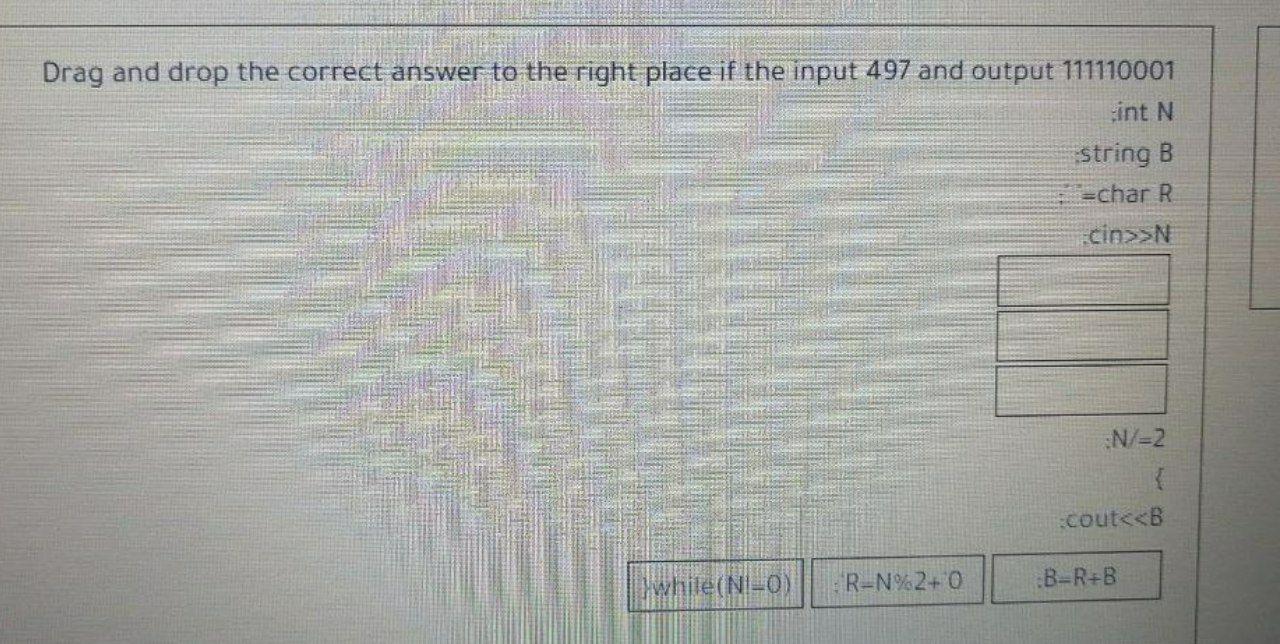 Solved Drag and drop the correct answer to the right place | Chegg.com