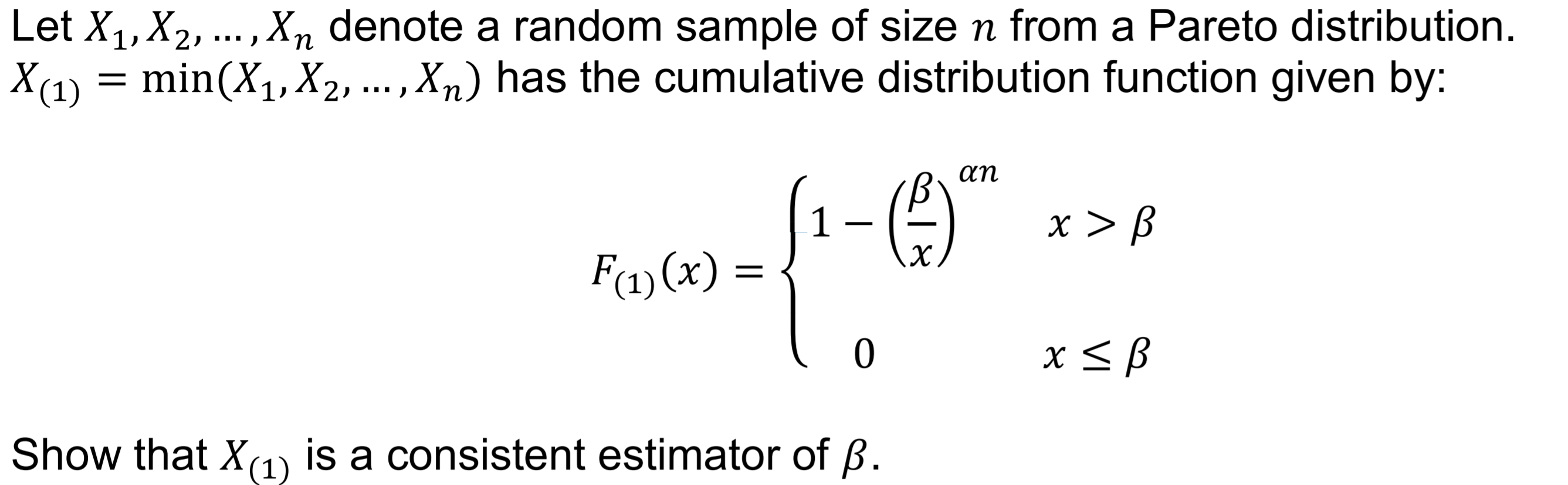 Solved Let X1, X2, ...,Xn denote a random sample of size n | Chegg.com