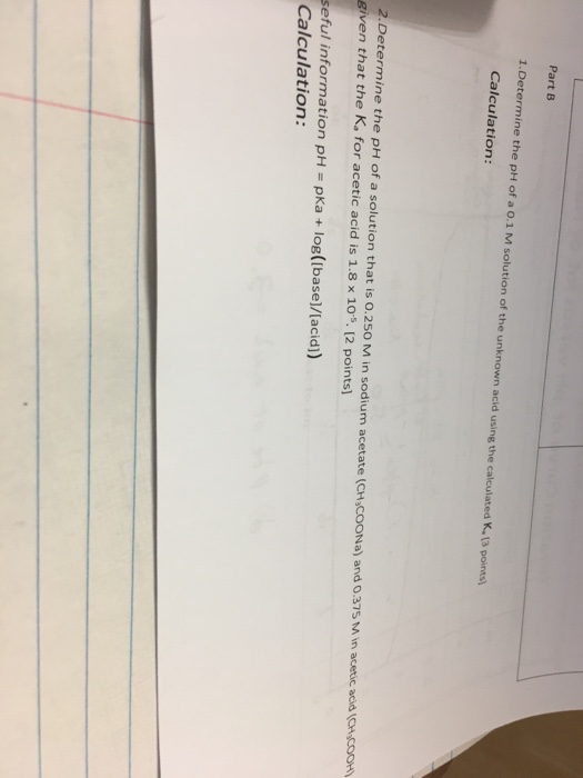 the ph of 1.0 m solution is 5