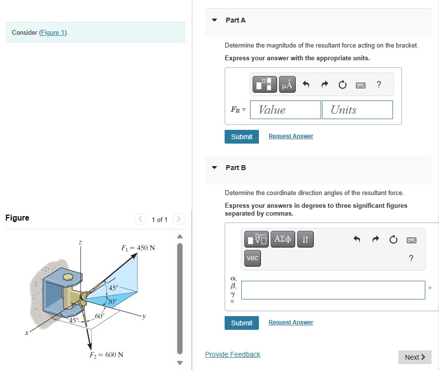 Solved Determine The Magnitude Of The Resultant Force Acting | Chegg.com