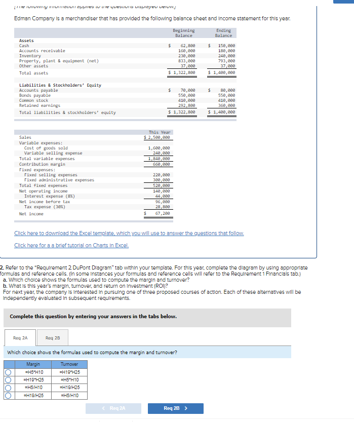 Solved Edman Company is a merchandiser that has provided the | Chegg.com