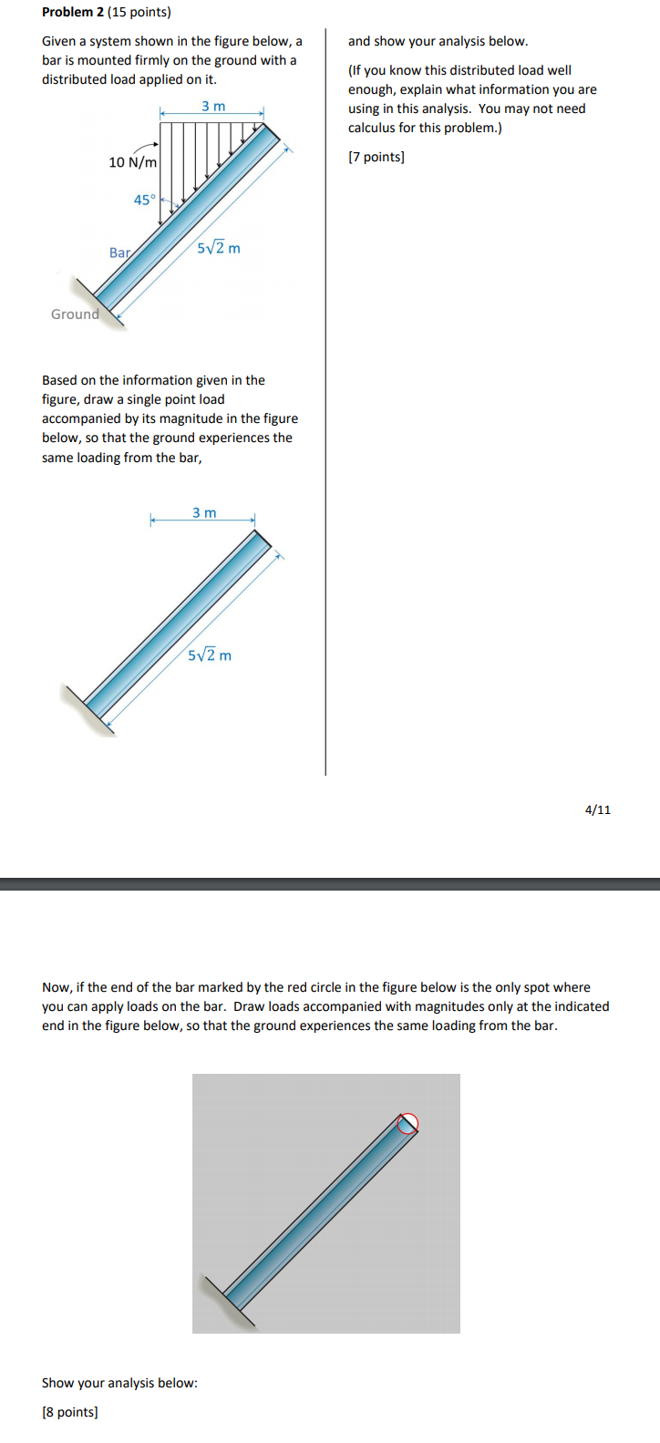 Solved Given a system shown in the figure below, a bar is | Chegg.com