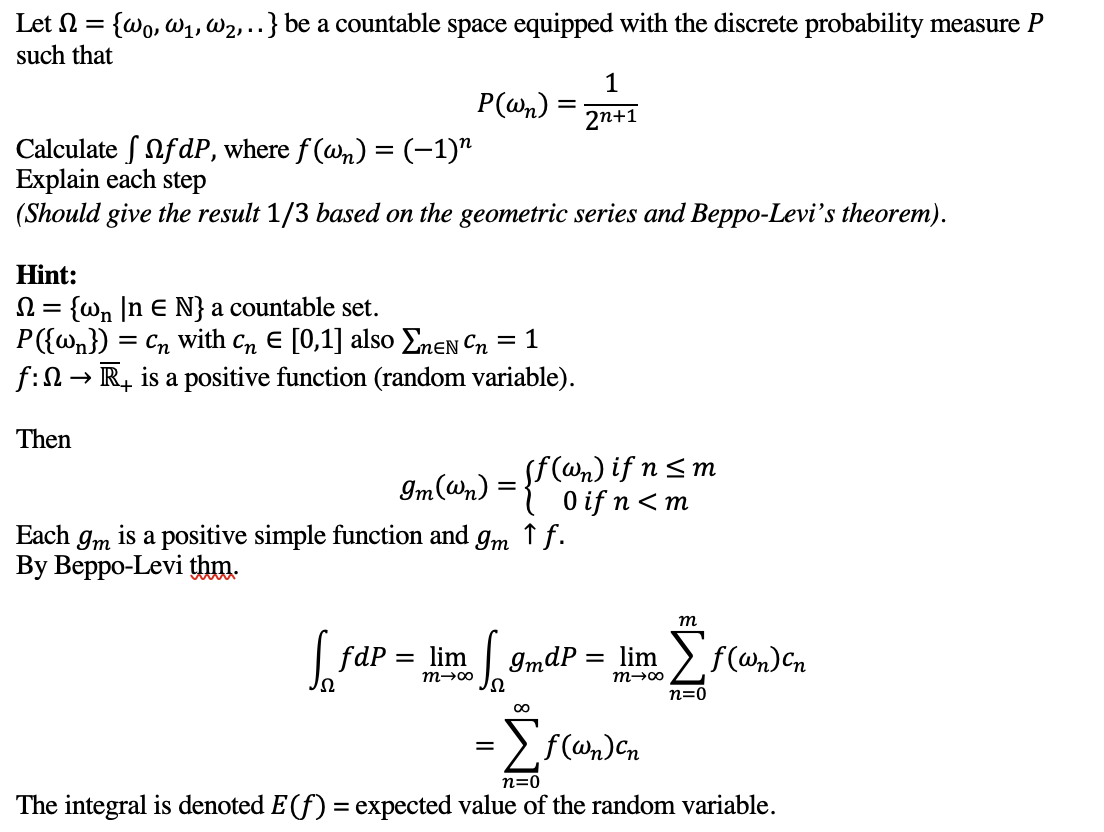 Solved Let N = {wo, W1,W2... } be a countable space equipped 