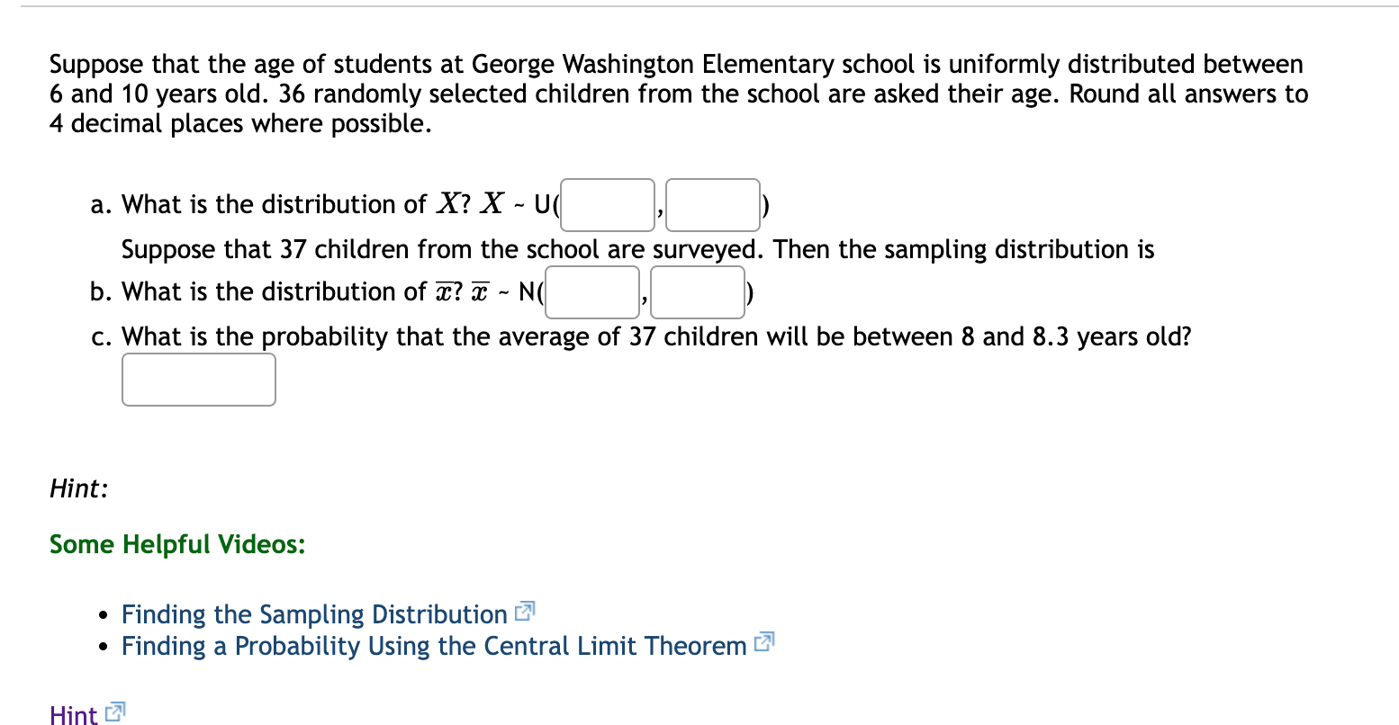 Solved Suppose that the age of students at George Washington | Chegg.com