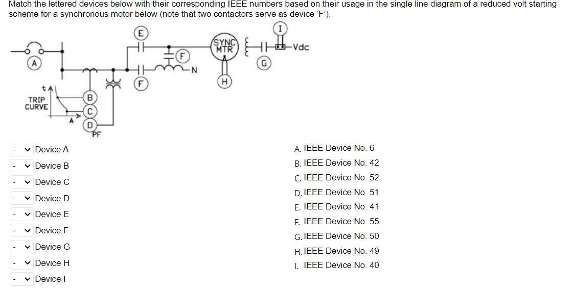 Solved Match the lettered devices below with their | Chegg.com
