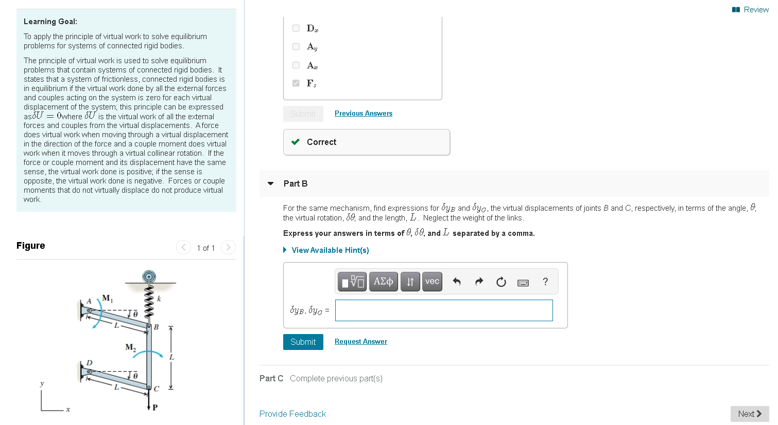 Solved PART B, Thank you | Chegg.com