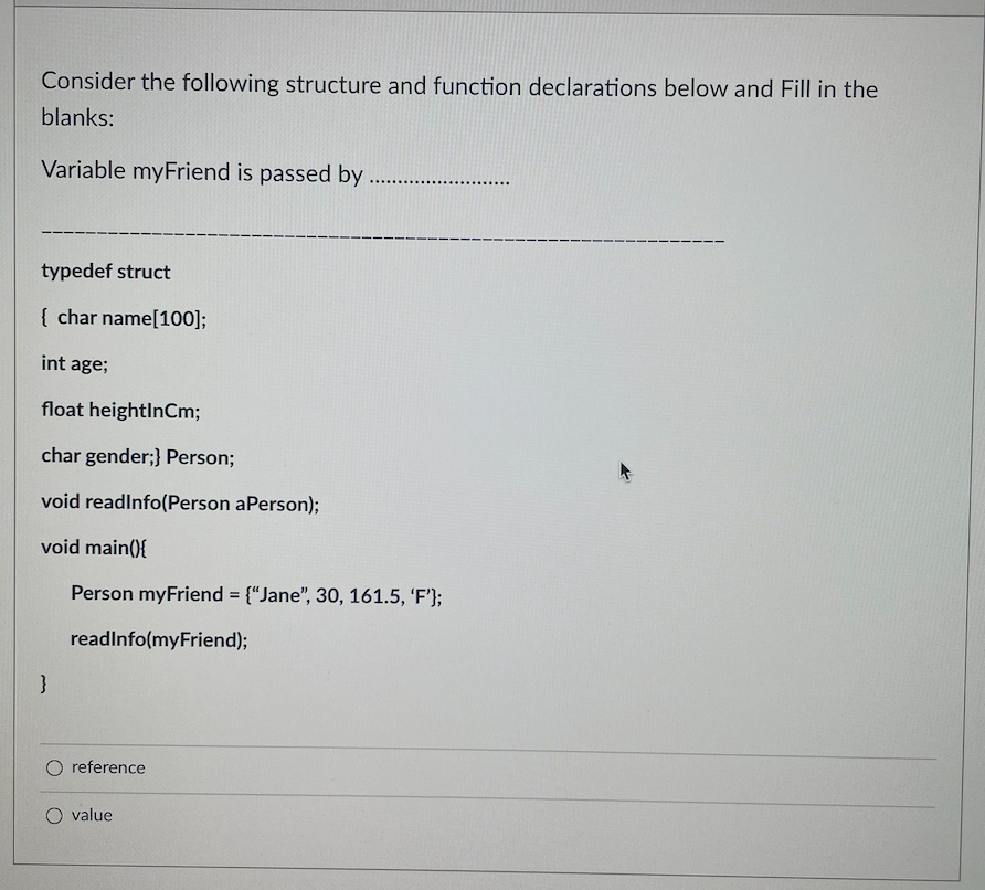 Solved Consider the following structure and function | Chegg.com