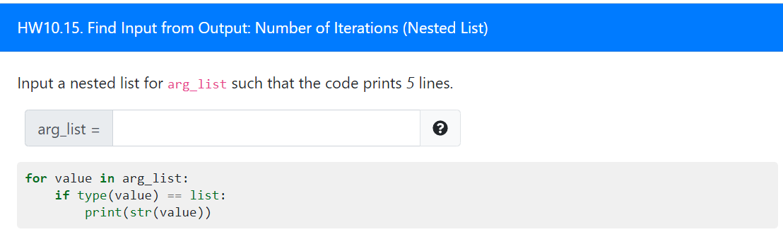 Solved HW10.15. Find Input from Output: Number of Iterations | Chegg.com