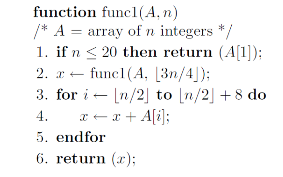 Solved What Is The Time Complexity (in Big-O Notation) Of | Chegg.com