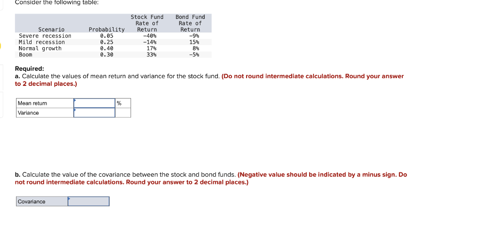 Solved Consider the following table: Required: a. Calculate | Chegg.com