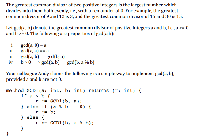 Solved The greatest common divisor of two positive integers 
