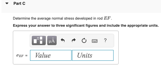 Solved Determine the average normal stress developed in rod | Chegg.com