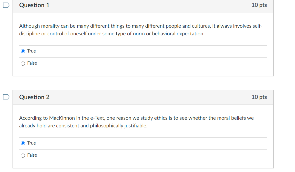 Question 7 10 pts In moral philosophy, it's important | Chegg.com