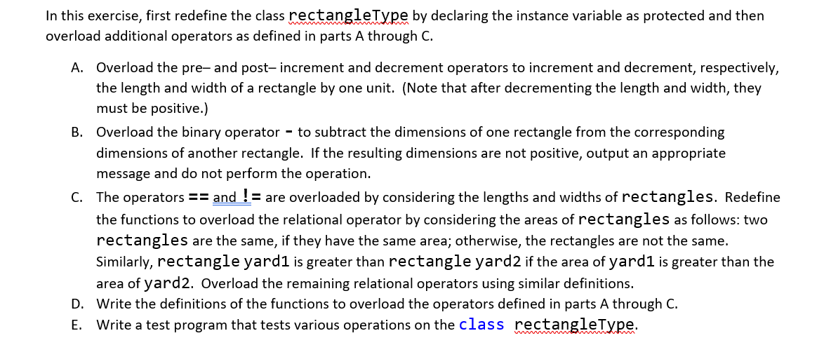 Solved In this exercise, first redefine the class | Chegg.com