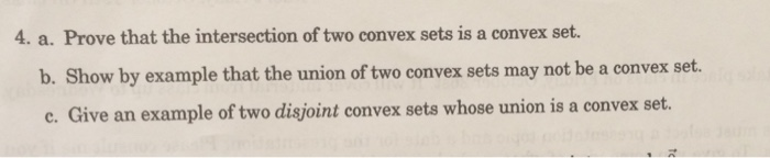 is the intersection of two convex sets convex