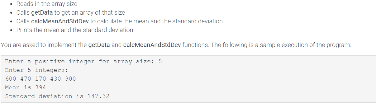 Solved given code to start | Chegg.com
