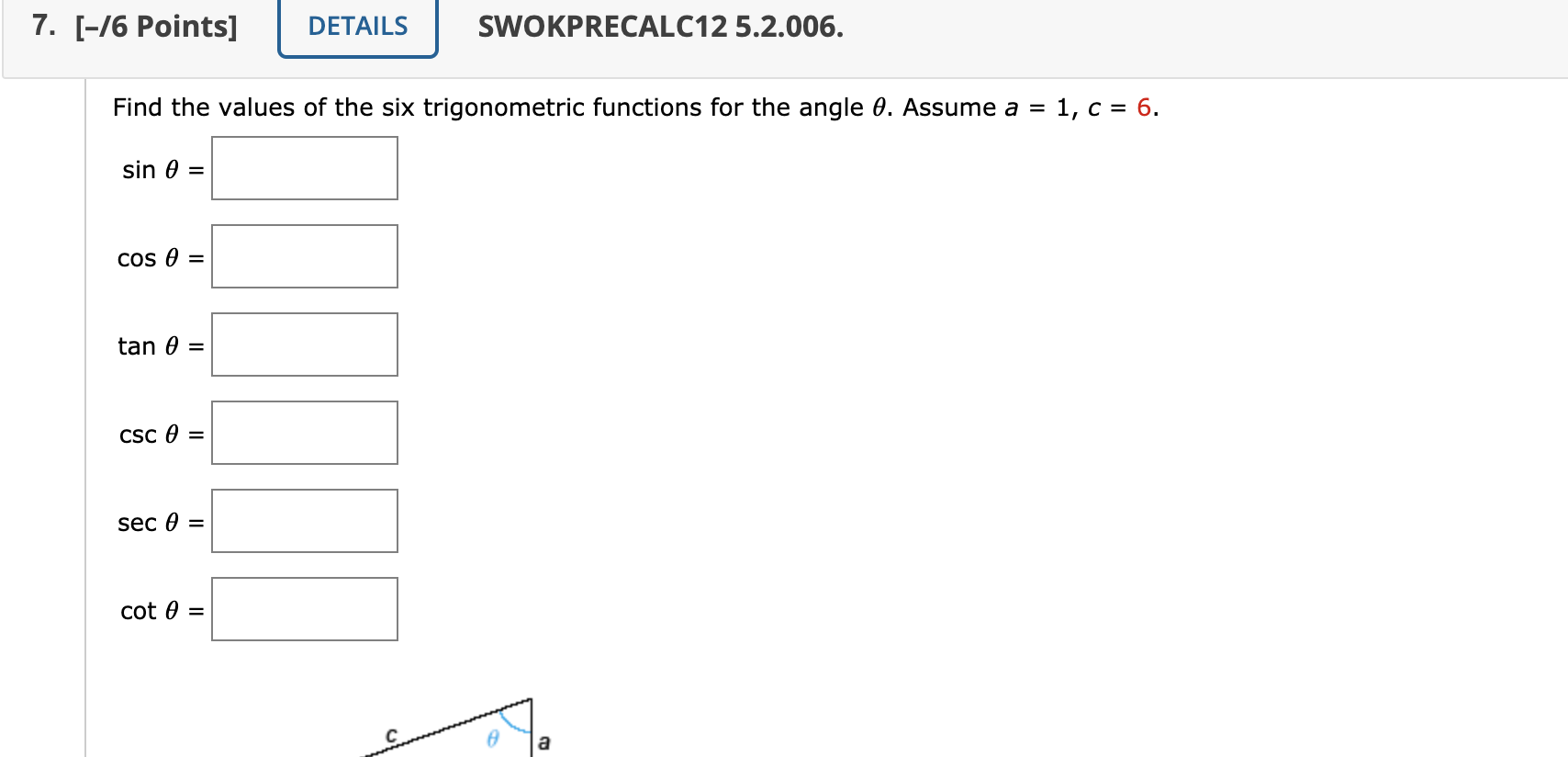 Solved 7. [-76 Points] DETAILS SWOKPRECALC12 5.2.006. Find | Chegg.com