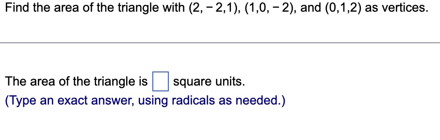 how to find area of triangle with 2 angles 1 side