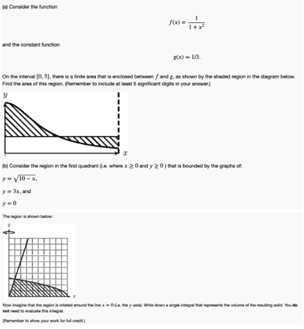Solved (a) Consider the function 1 1 + x2 and the constant | Chegg.com