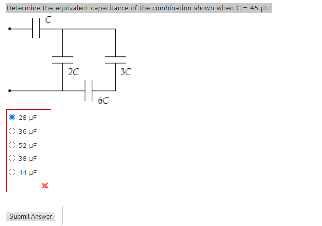 SOLVED: Determine the equivalent capacitance of the combination