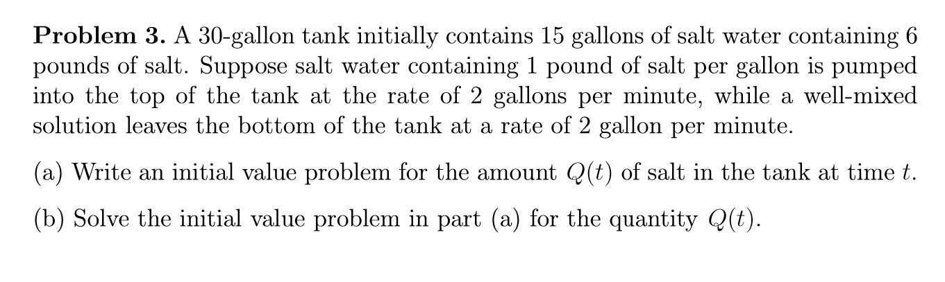 solved-problem-3-a-30-gallon-tank-initially-contains-15-chegg